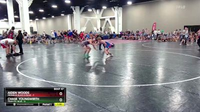 126 lbs Round 6 (16 Team) - Chase Youngwirth, Team STL Blue vs Aiden Woods, Franklin Black & Blue