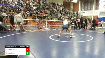 145 lbs Champ. Round 2 - Jerry Mahan, West Valley (Hemet) vs Alexander Lovato, Millikan