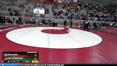 58 lbs Quarterfinal - Kalynn Lyons, NE vs Landri VonGonten, TX