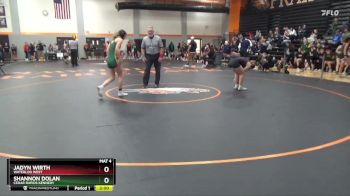 135 lbs Cons. Round 3 - Shannon Dolan, Cedar Rapids Kennedy vs Jadyn Wirth, Waterloo West