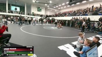 120 lbs Semifinal - Ty Peterson, Cody vs Jackie Meador, Big Piney