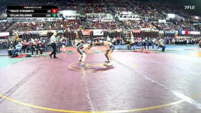 A - 157 lbs Quarterfinal - Dylan Delorme, Columbia Falls vs Trace Steinmetz, Lockwood (Billings)