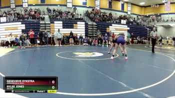 100 lbs. Cons. Round 5 - Rylee Jones, Belton vs Genevieve Dykstra, Edwardsville (H.S.)