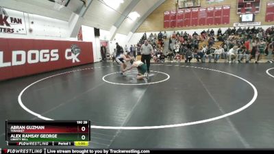 190 2B Cons. Semi - Abran Guzman, Tonasket vs Alex Ramsay George, Liberty Bell