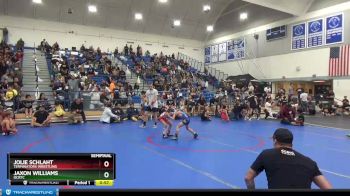 45-49 lbs Semifinal - Jaxon Williams, OCRTC vs Jolie Schlaht, Terminators Wrestling