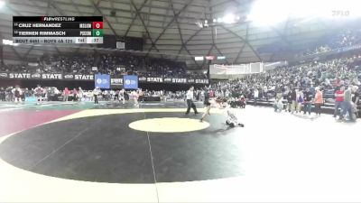 Boys 4A 120 lbs Cons. Round 2 - Cruz Hernandez, Moses Lake vs Tiernen Rimmasch, Pasco