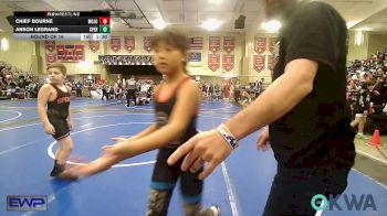90 lbs Round Of 16 - Chief Bourne, Mojo Grappling Academy vs Anson LeGrand, Sperry Wrestling Club