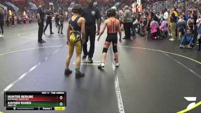 75 lbs Cons. Round 5 - Kayden Rands, Ares WC vs Hunter Berube, Escanaba Youth WC