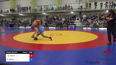 55kg Champ. Round 2 - Grady Mullin, Jr Huskies vs Harkirat Dhillon, Canadian Mal Wrestling