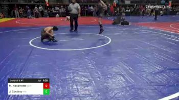 78 lbs Consi Of 8 #1 - Michael Navarrette, Central Bulldogs vs Jake Condray, Irish Outlaws