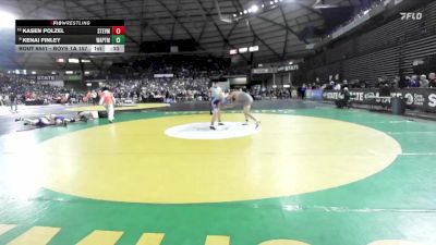 Boys 1A 157 lbs Cons. Round 5 - Kasen Polzel, Stevenson vs Kenai Finley, Wapato