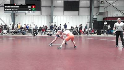 165 lbs Final - Thomas Rhodes, Coast Guard vs Joseph Bolduc, New England College
