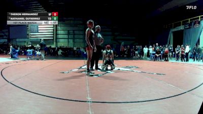 138 lbs 1st Place Match - Theron Hernandez, White Pine vs Nathaniel Gutierrez, Yerington