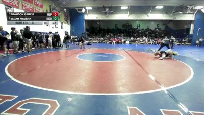 120 lbs 5th Place Match - Elijah Madera, Norco vs Brandon Garcia, Hesperia