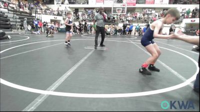55-58 lbs Quarterfinal - Lincoln Hayes, Carl Albert vs Maxen LaFever, Newcastle Youth Wrestling