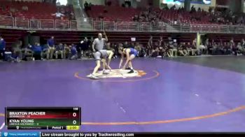 138 lbs Round 3 (8 Team) - Kyan Young, Lincoln Southwest vs Braxton Peacher, Bennington