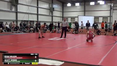 149 lbs Cons. Round 2 - Scott Smisek, Evergreen State College vs Ryan Wilson, Washington State University