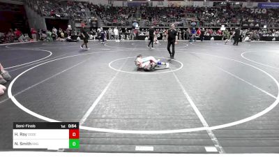 63 lbs Semifinal - Hadleigh Ray, Ogden's Outlaws Wrestling Club vs Natalie Smith, King Select
