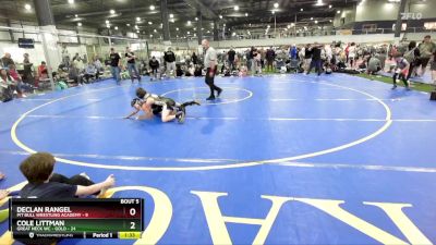 80 lbs Round 2 (6 Team) - Declan Rangel, PIT BULL WRESTLING ACADEMY vs Cole Littman, GREAT NECK WC - GOLD