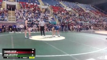 126 lbs Semis & 1st Wrestleback (8 Team) - Tanner Defoe, Hettinger/Scranton vs Dane DeCoteau, 5-Northern Lights