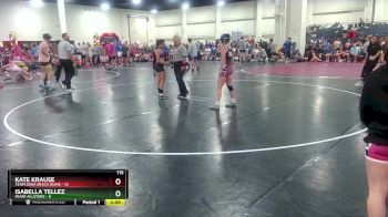 115 lbs Champ Round 1 (16 Team) - Kate Krause, Team Iowa Beach Bums vs Isabella Tellez, MIAMI ALLSTARS