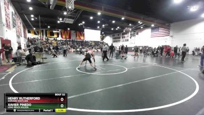 126 lbs Champ. Round 2 - Xavier Pinedo, Long Beach Wilson vs Henry Rutherford, Harvard Westlake