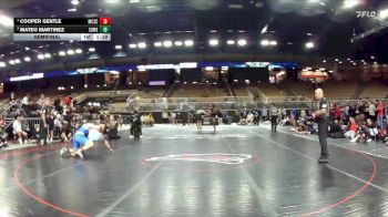 215 lbs Semifinal - Cooper Gentle, McCallie School vs Mateo Martinez, Somerset
