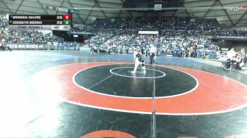 Girls 2A 125 lbs Cons. Round 4 - Briseida Galvez, Othello (Girls) vs Josselyn Medina, Othello (Girls)