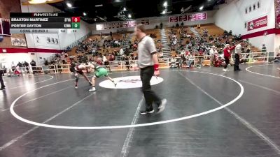 126 lbs Cons. Round 2 - Porter Dayton, Kelly Walsh vs Braxton Martinez, Star Valley