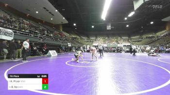 140 lbs 7th Place - Kaden Pryor, Atascadero vs Brendon Ko, Garces