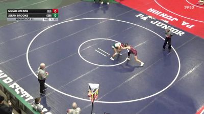 117 lbs Round Of 32 - Myiah Nelson, Clearfield vs Jeeah Brooks, Connellsville