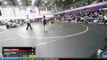 125 lbs Quarterfinal - Elena Flores, Hermiston vs Bianca Johnson, Moses Lake