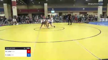 72 kg Consi Of 16 #2 - Nevaeh Loter, Texas vs Emma Cole, Missouri