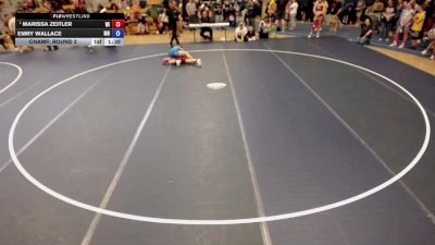 125-130 lbs Champ. Round 2 - Marissa Zeitler, WI vs Emry Wallace, MN