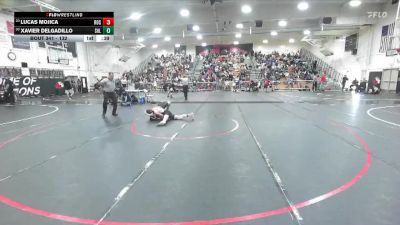 132 lbs Cons. Round 2 - Xavier Delgadillo, Shadow Hills vs Lucas Mojica, Rosemead
