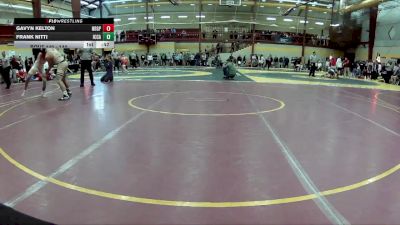 144 lbs Cons. Round 3 - Frank Nitti, IC Catholic Prep vs Gavyn Kelton, Notre Dame-Green Pond