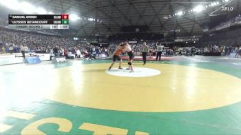 Boys 1A 285 lbs Champ. Round 2 - Ulysses Betancourt, Cashmere vs Samuel Green, Blaine