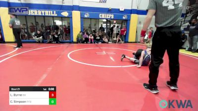 64-67 lbs Consi Of 4 - Liam Byrne, Bristow Wrestling vs Caleb Simpson, Pitbull Wrestling Academy