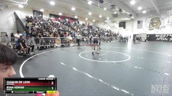 132 lbs Champ. Round 1 - Ryan Homan, Buena vs Juaquin De Leon, Ontario