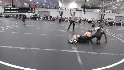 150 lbs Quarterfinals (8 Team) - Isisah Womack, LBWC vs Derek Worstell, Division-1