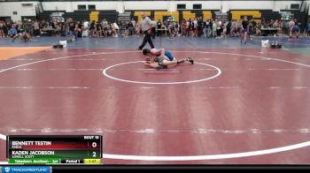 105 lbs Champ. Round 1 - Kaden Jacobson, Lowell Scott vs Bennett Testin, Eagle