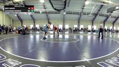 197 lbs Champ. Round 1 - Nick Ladato, Edinboro vs Alexander Berisha, Unattached- West Virginia