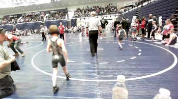 50 lbs Quarterfinal - Kayden Robbins, Warrior Wrestling Club vs Maeve Fernald, Smittys Barn