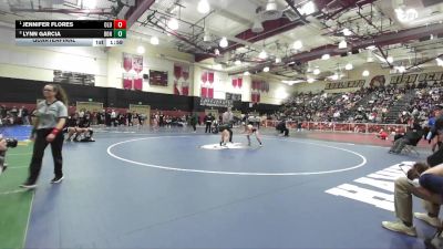 115 lbs Quarterfinal - Jennifer Flores, Lutheran/Orange vs Lynn Garcia, Bonita