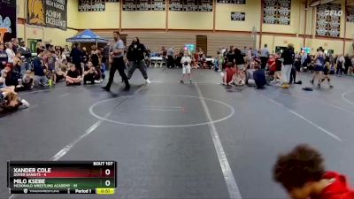 60 lbs Quarterfinal - Milo Ksebe, McDonald Wrestling Academy vs Xander Cole, Dover Bandits