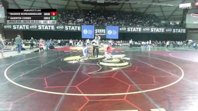 Boys 3A 215 lbs Cons. Round 6 - Magnus Schwabenbauer, Snohomish vs Quentin Cobbs, Sedro-Woolley