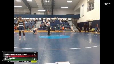 149 lbs Finals (2 Team) - Wenchard Pierre-Louis, Ithaca vs Levi Snyder, Messiah