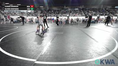 66 lbs Consi Of 4 - Corbin Morrow, Wyandotte Youth Wrestling vs Oliver Stephens, Standfast