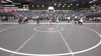 133 lbs Champ. Round 2 - Carter Horner, Hastings (Neb.) vs Marshal Mansfield, Northeast Oklahoma