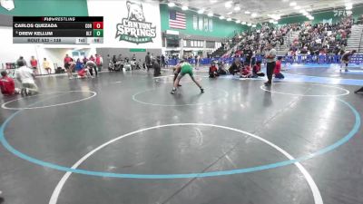138 lbs Cons. Round 5 - Drew Kellum, Holtville vs Carlos Quezada, Corona Senior